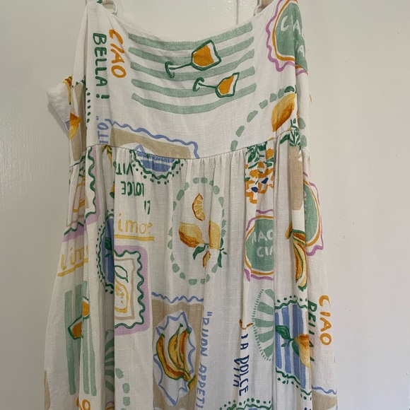 Paper Heart Anthropologie linen blend maxi dress size large - Picture 2 of 8